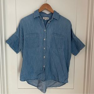 Madewell | Chambray short-sleeve button-down top